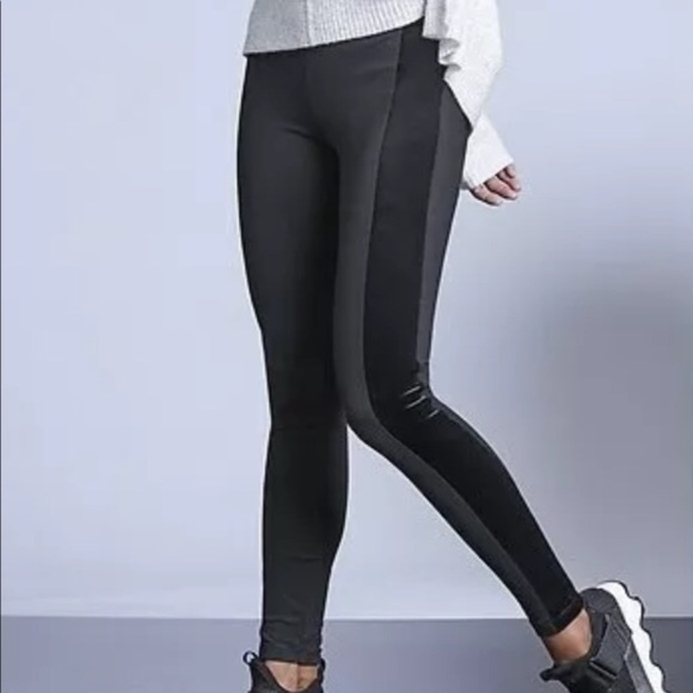 Athleta metro tux velvet stripe legging NEVER WORN